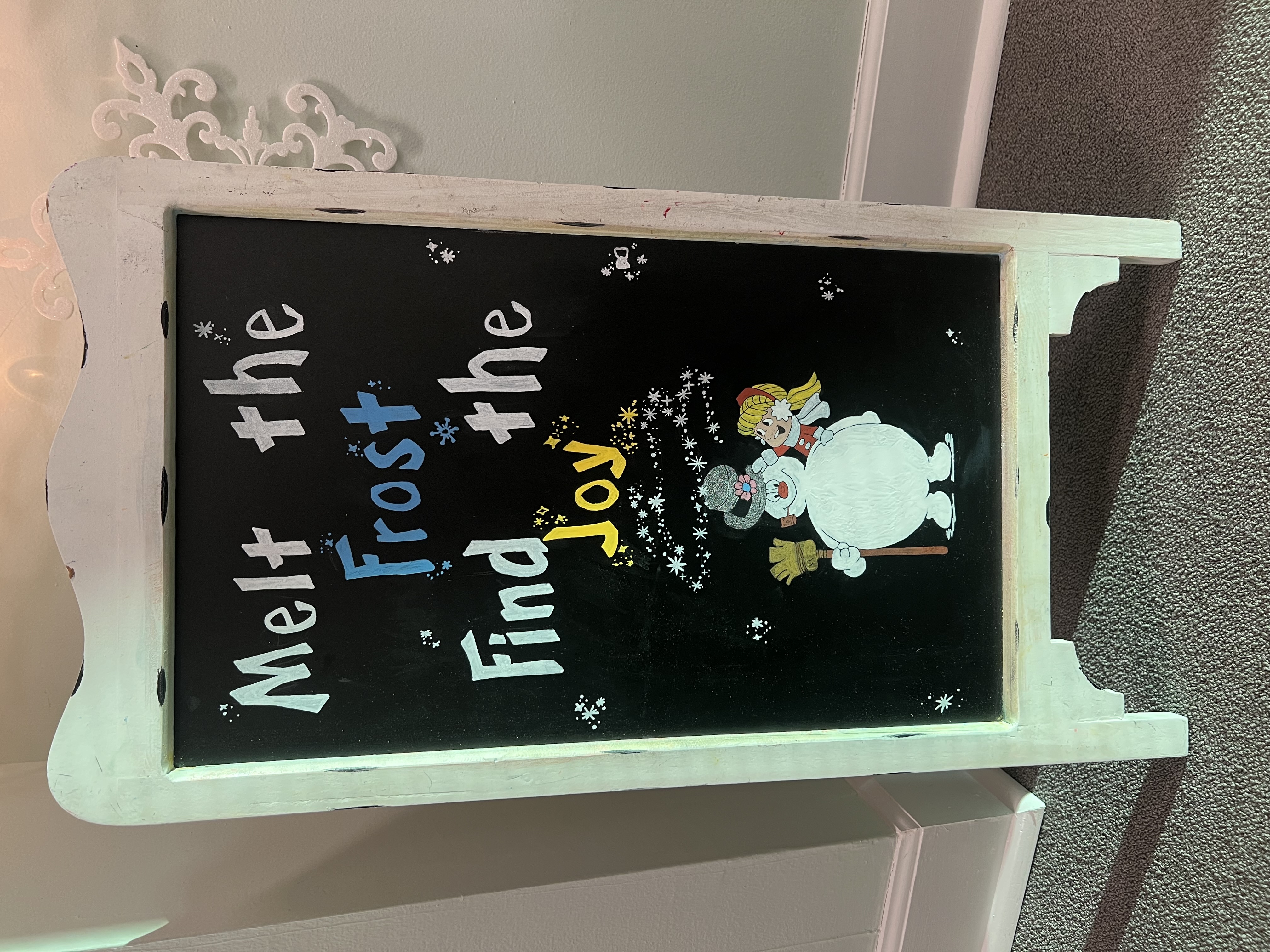 hand drawing for Winter storefront